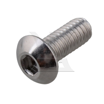 BQLZR Stainless Steel M4 Metric Hex Socket Cap Screws Bolts 10mm Thread Pack Of 50