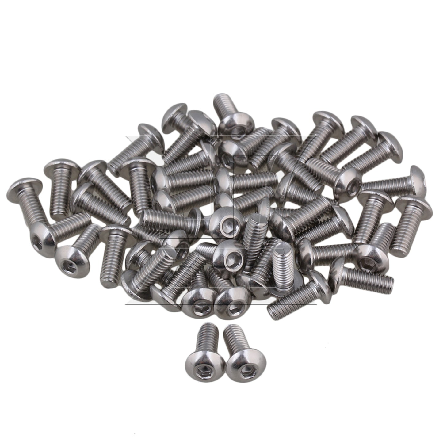 BQLZR Stainless Steel M4 Metric Hex Socket Cap Screws Bolts 10mm Thread Pack Of 50