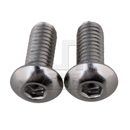 BQLZR Stainless Steel M4 Metric Hex Socket Cap Screws Bolts 10mm Thread Pack Of 50