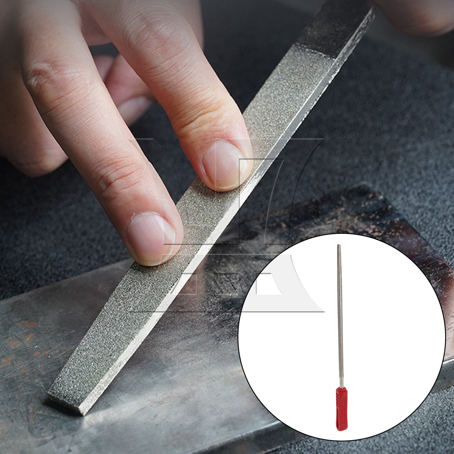 BQLZR 10inch Mill File Coated ROUND File 250mm Length Grit 180 Filling Tools