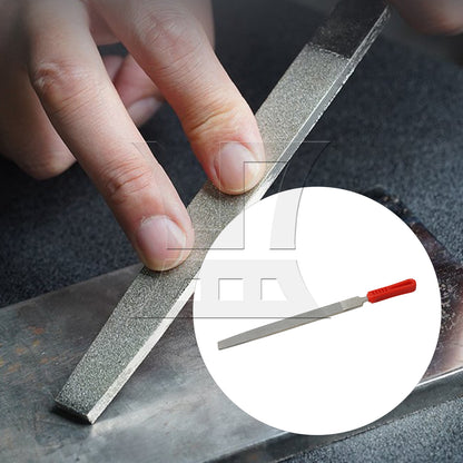 BQLZR 10-Inch Flat Diamond Coating Needles File Files Metal Jewelry Crafts Tool