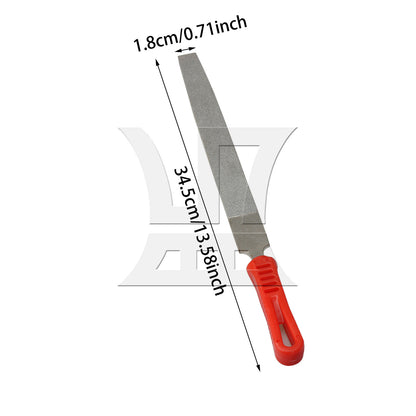 BQLZR 10-Inch Flat Diamond Coating Needles File Files Metal Jewelry Crafts Tool