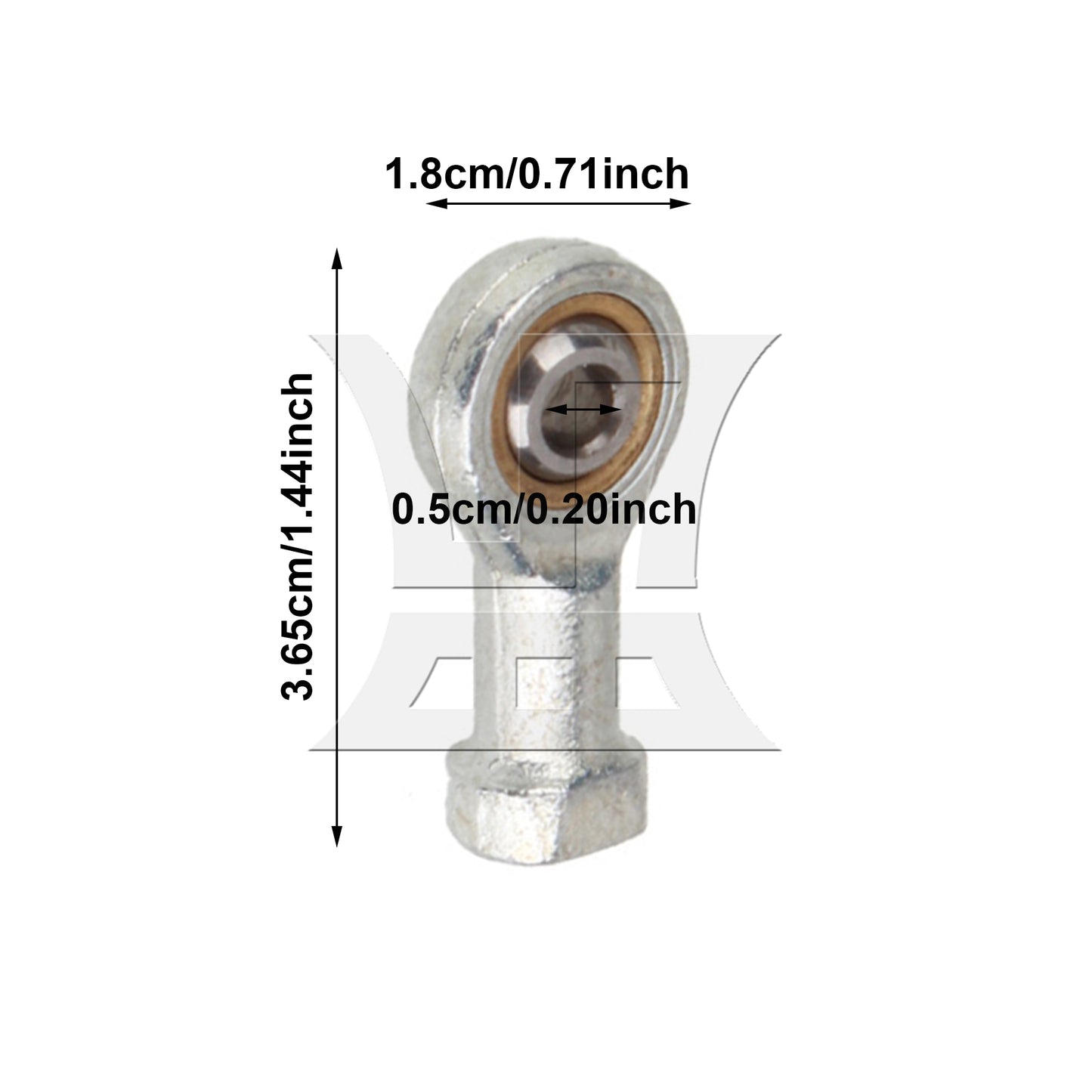 BQLZR 10pcs High Precision 5mm Female Metric Threaded Rod End Joint Bearing