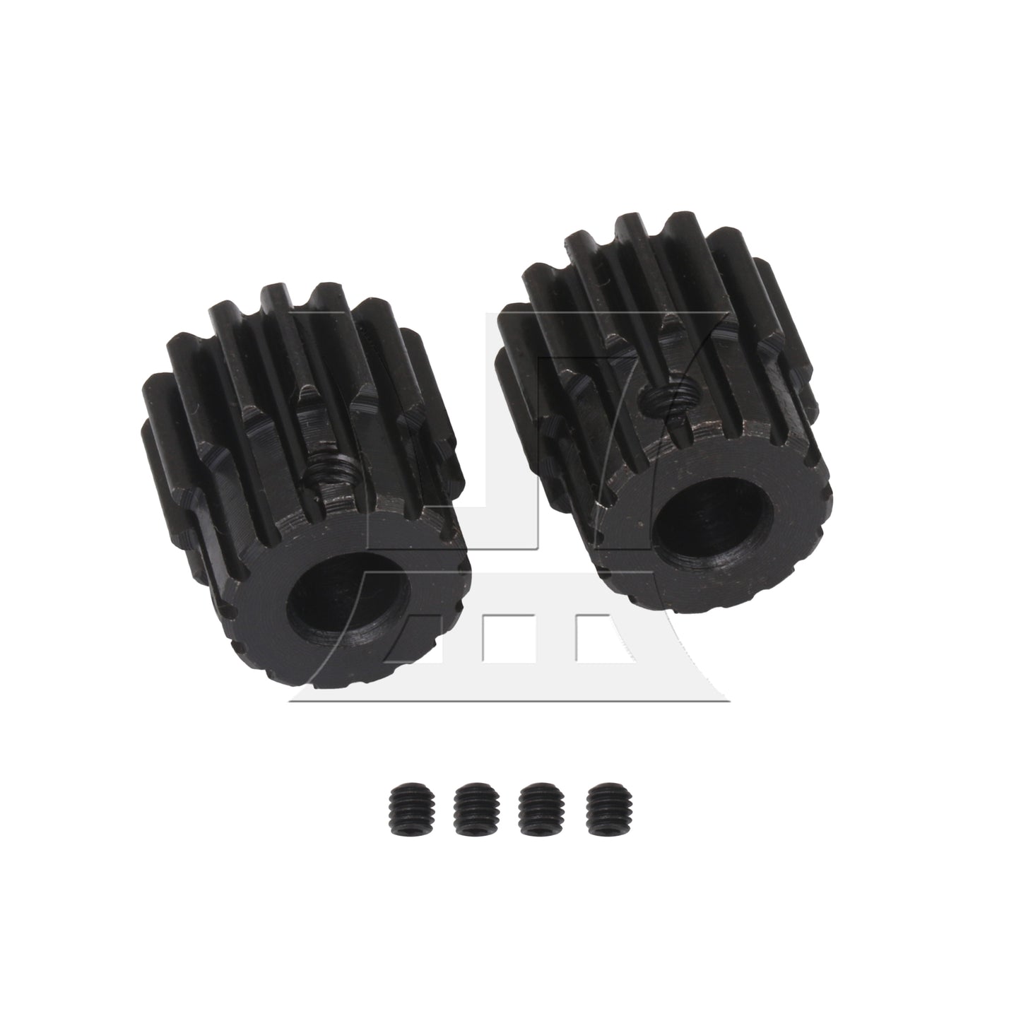 BQLZR 2pcs Module 1 Metal Steel Gear Wheel Top Screws 6mm Hole Diameter 15 T