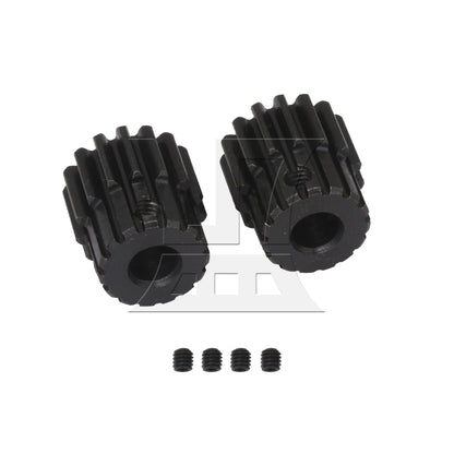 BQLZR 2pcs Module 1 Metal Steel Gear Wheel Top Screws 6mm Hole Diameter 15 T