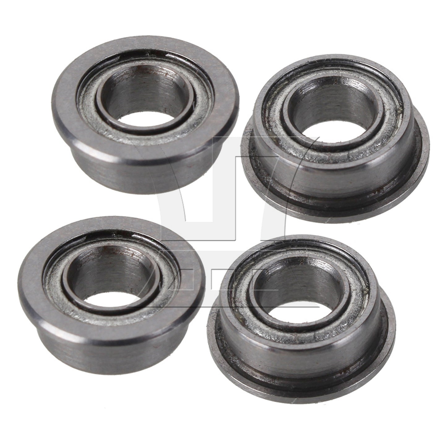 BQLZR  Silver Zinc Alloy Shielded Flanged Model Ball Flange Bearing 3 x 6 x 2.5mm