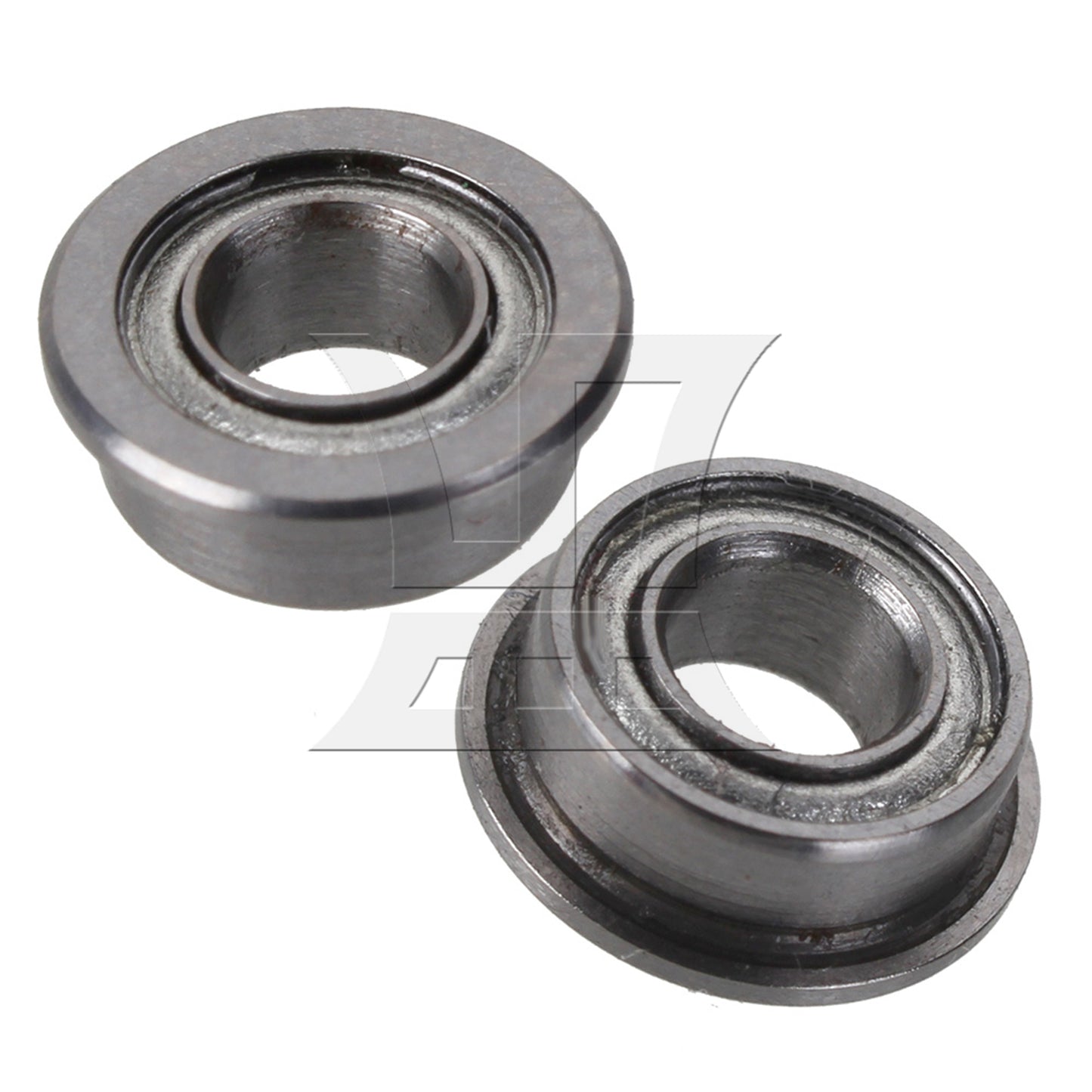 BQLZR  Silver Zinc Alloy Shielded Flanged Model Ball Flange Bearing 3 x 6 x 2.5mm
