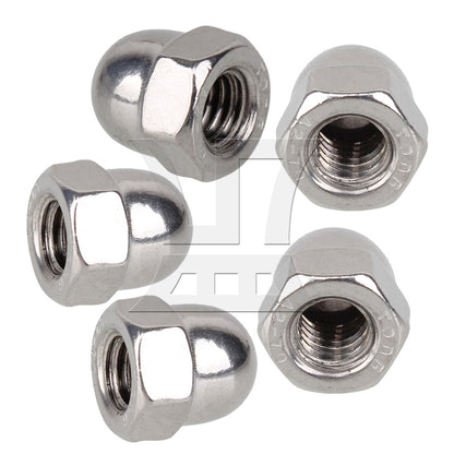 BQLZR 304 Stainless Steel Right Hand Threads Acorn Hex Nut M6