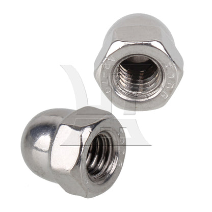 BQLZR 304 Stainless Steel Right Hand Threads Acorn Hex Nut M6