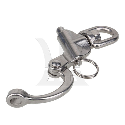 BQLZR 304 Stainless Steel Snap Shackle with Small Swivel Bail Marine Boat Hardware