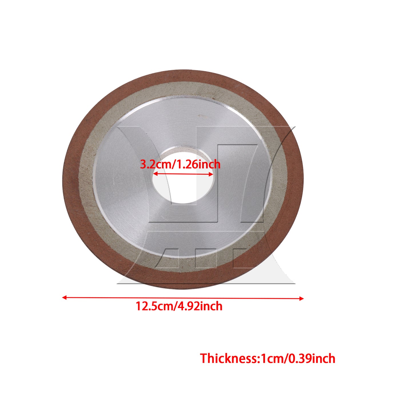 BQLZR Plain Resin Diamond Grinding Wheel Replacement 125mm Dia Carbide Steel 150#