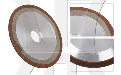 BQLZR 100mm Dia Carbide Steel Plain Resin Diamond Grinding Wheel Replacement