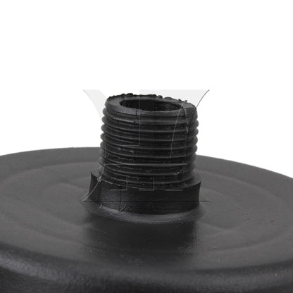BQLZR Compressor 19mm Dia Male Thread Air Intake Silencer Filter Black Plastic Housing