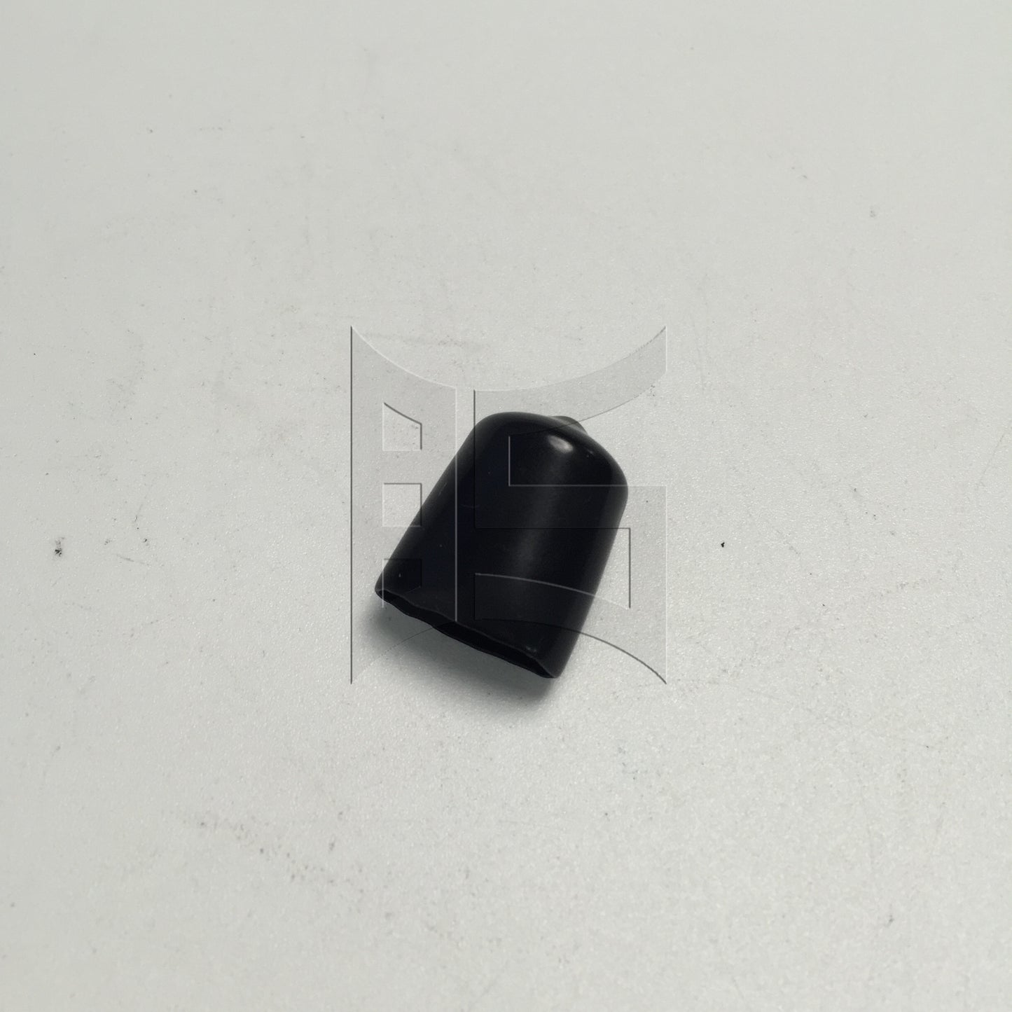 BQLZR 10 x Black Round Rubber Finisher Pipe Stop Screw Thread Cover 14mm Dia