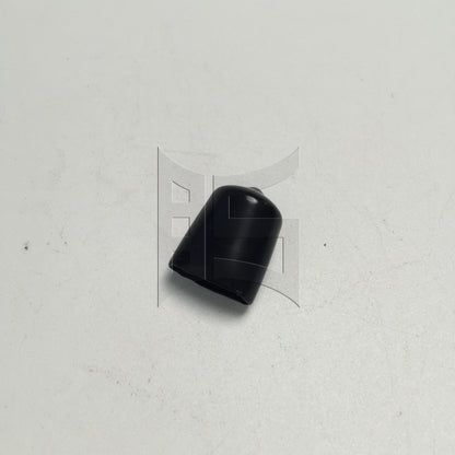 BQLZR 10 x Black Round Rubber Finisher Pipe Stop Screw Thread Cover 14mm Dia