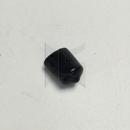 BQLZR 10 x Black Round Rubber Finisher Pipe Stop Screw Thread Cover 14mm Dia