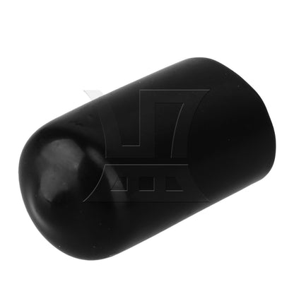 BQLZR Soft PVC Hose End Blanking Caps Screw Thread Cover 12mm Black