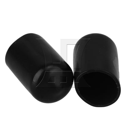 BQLZR Soft PVC Hose End Blanking Caps Screw Thread Cover 12mm Black