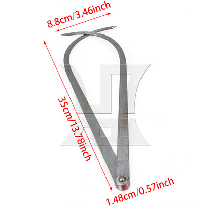BQLZR 2 x Inside Outside Calipers 350mm Length Machinist Measuring Metalworking Tool