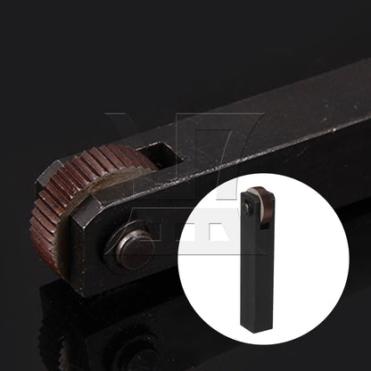 BQLZR One Wheel 1.0mm Pitch Straight Linear Knurling Tool 112mm Length 8mm Hole Dia