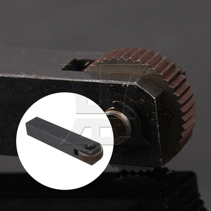 BQLZR One Wheel 1.0mm Pitch Straight Linear Knurling Tool 112mm Length 8mm Hole Dia