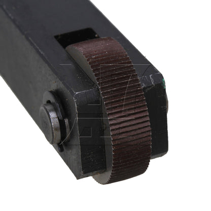 BQLZR One Wheel 1.0mm Pitch Straight Linear Knurling Tool 112mm Length 8mm Hole Dia
