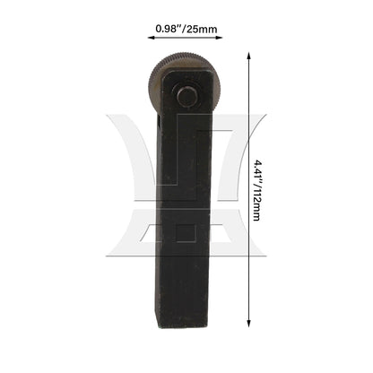 BQLZR One Wheel 1.0mm Pitch Straight Linear Knurling Tool 112mm Length 8mm Hole Dia