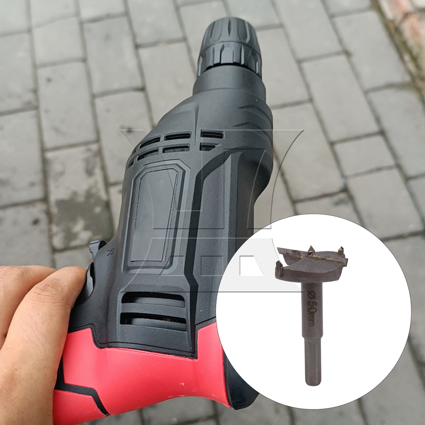 BQLZR 5cm Woodworking Tool Forstner Drill Wood Hole Drill Bit Tool