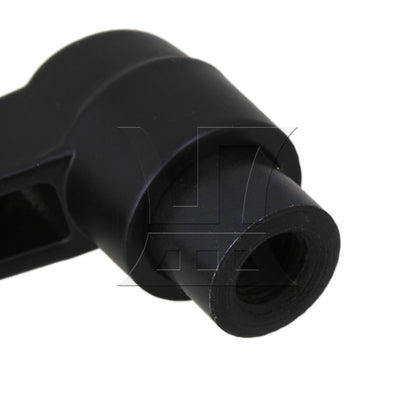BQLZR 2pcs Machinery M8 Female Thread Adjustable Handle Metal Knob Lever Black