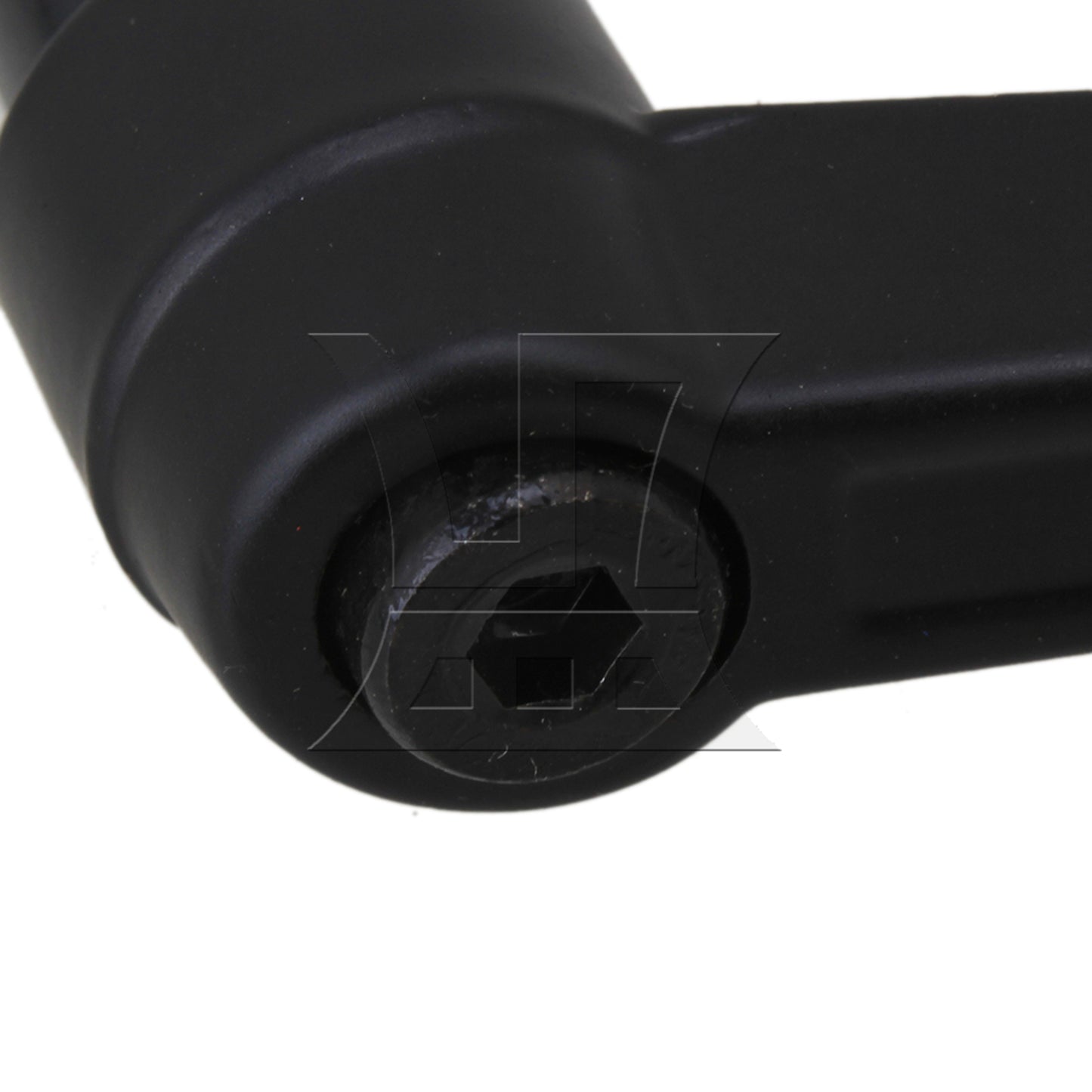 BQLZR 2pcs Machinery M8 Female Thread Adjustable Handle Metal Knob Lever Black