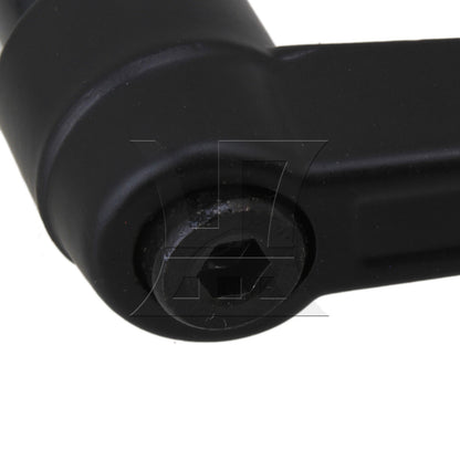 BQLZR 2pcs Machinery M8 Female Thread Adjustable Handle Metal Knob Lever Black