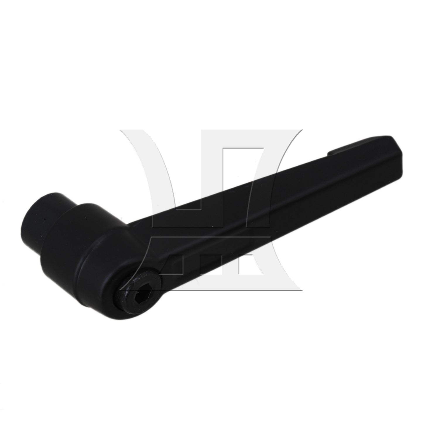 BQLZR 2pcs Machinery M8 Female Thread Adjustable Handle Metal Knob Lever Black