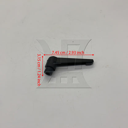 BQLZR 2pcs Machinery M8 Female Thread Adjustable Handle Metal Knob Lever Black
