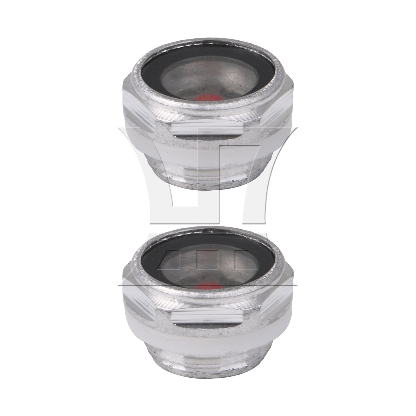 BQLZR 2pcs Metal Oil Level Sight Glass for Air Compressor G1/2" Threaded