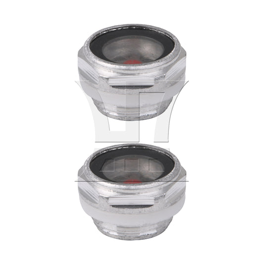 BQLZR 2pcs Metal Oil Level Sight Glass for Air Compressor G1/2" Threaded