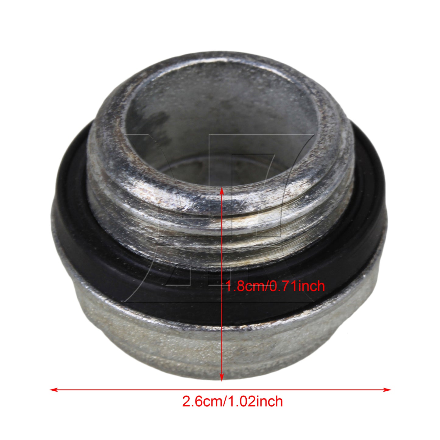 BQLZR 2pcs Metal Oil Level Sight Glass for Air Compressor G1/2" Threaded