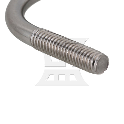BQLZR 5pcs Premium 304 Steel U-Bolt U-Screw for Trampoline Enclosure M6 22mm Dia
