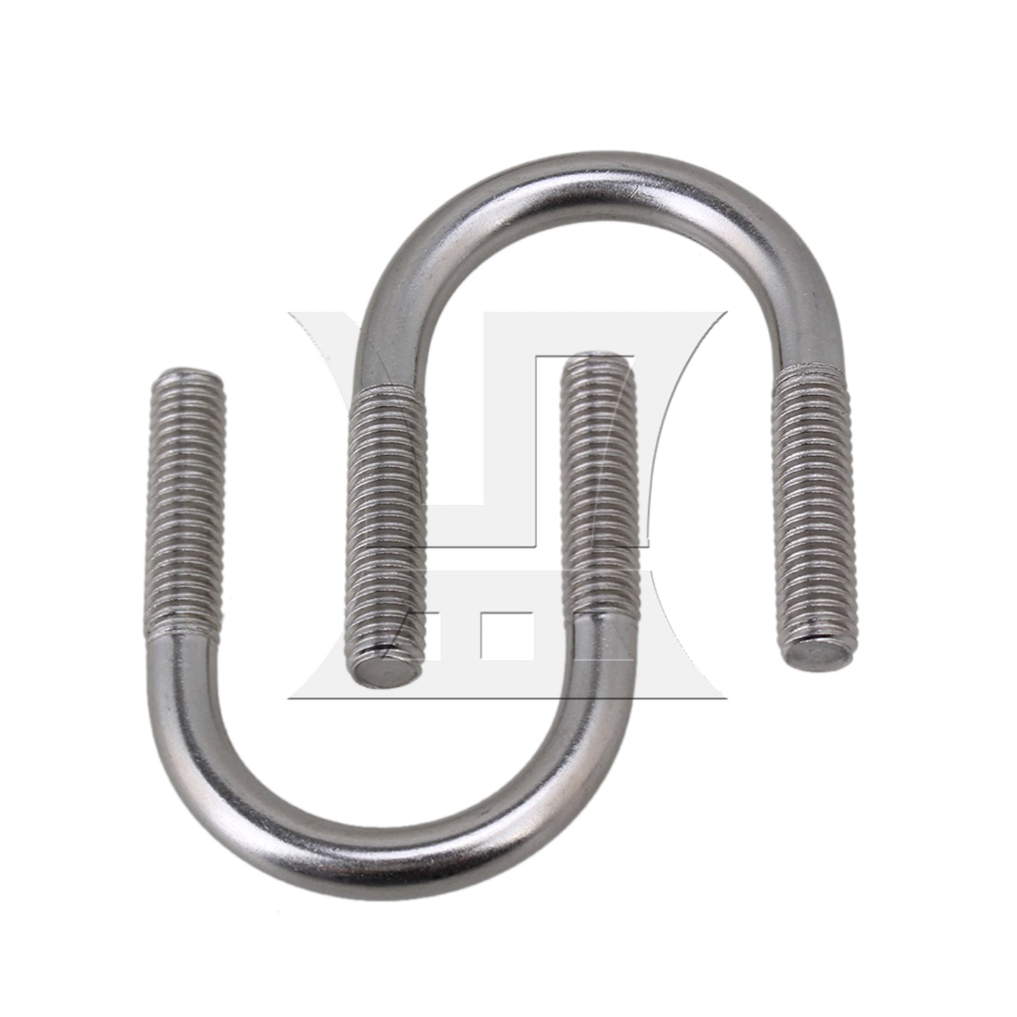 BQLZR 5pcs Premium 304 Steel U-Bolt U-Screw for Trampoline Enclosure M6 22mm Dia