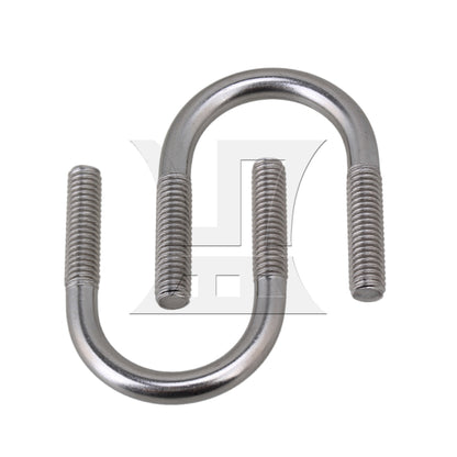 BQLZR 5pcs Premium 304 Steel U-Bolt U-Screw for Trampoline Enclosure M6 22mm Dia