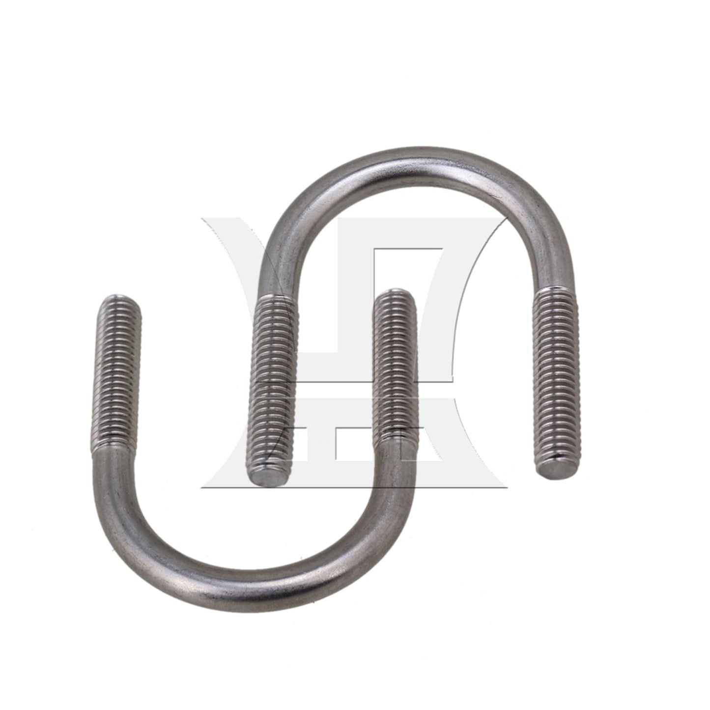 BQLZR 304 Stainless Steel U-Bolts U-Screws M6 Fit 27mm Dia Pipeline