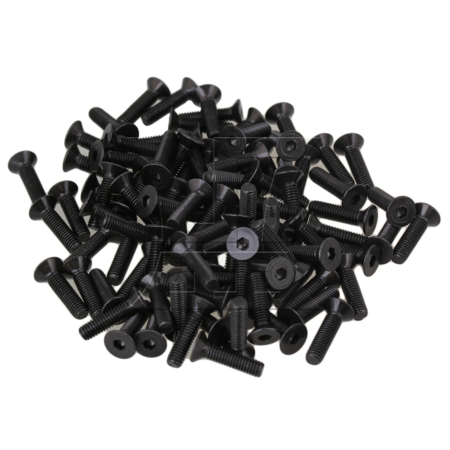 BQLZR  Black 10.9 Carbon Steel Flat Countersunk Head Hex Socket Screw M3x12 mm