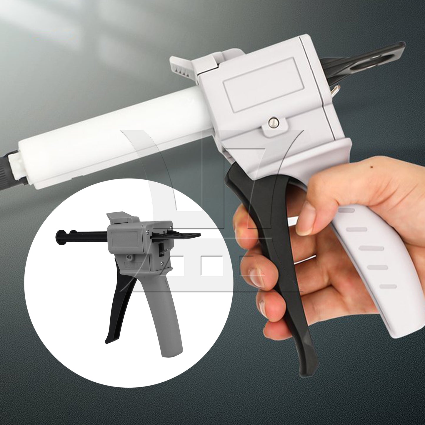 BQLZR Dispenser Tool 1:1/1:2 Impression AB Mixing Dispensing Gray 50ml