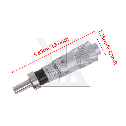 BQLZR Flat Type Measure Tools Adjustment Knob Micrometer Head Measurement 0-13mm