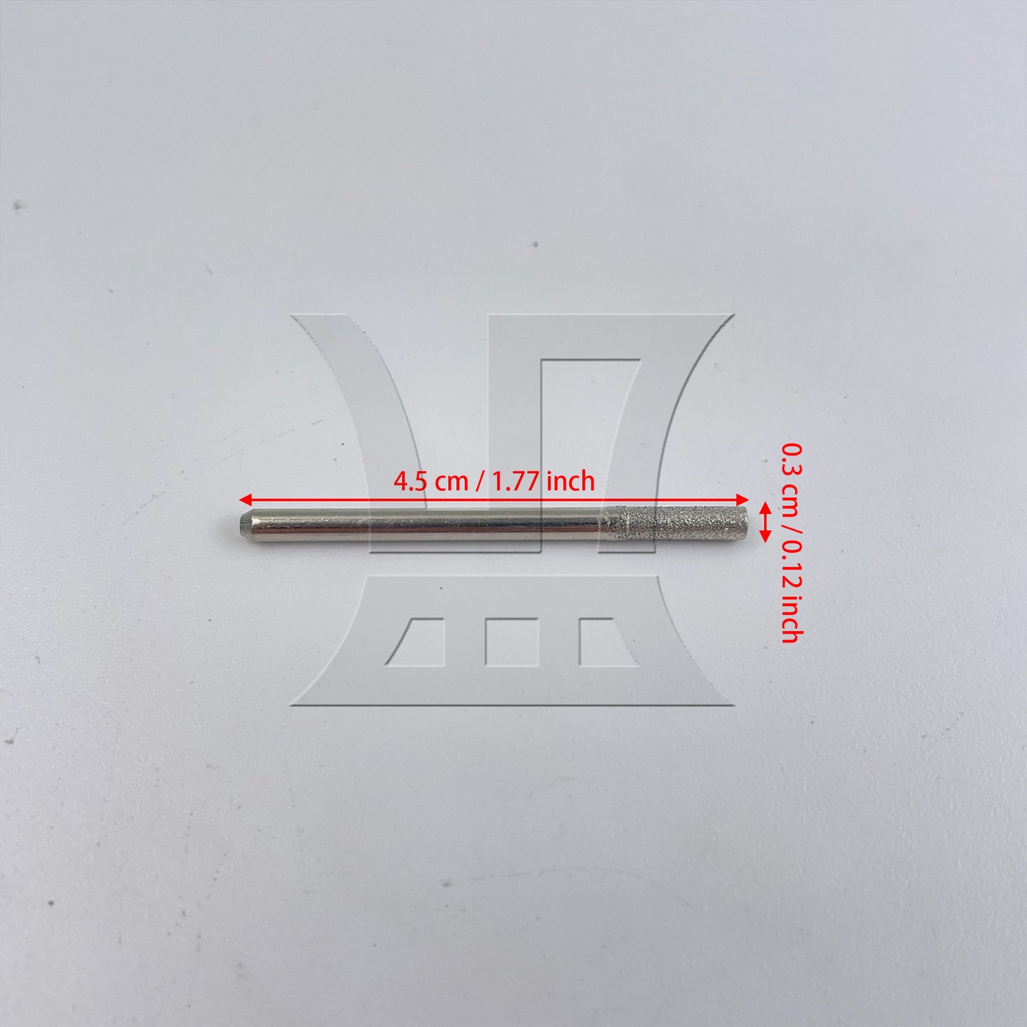 BQLZR 3mm Cylindrial Point Burr Glass Drill Bit for Rotary Tool