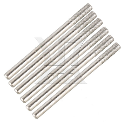 BQLZR 3mm Cylindrial Point Burr Glass Drill Bit for Rotary Tool