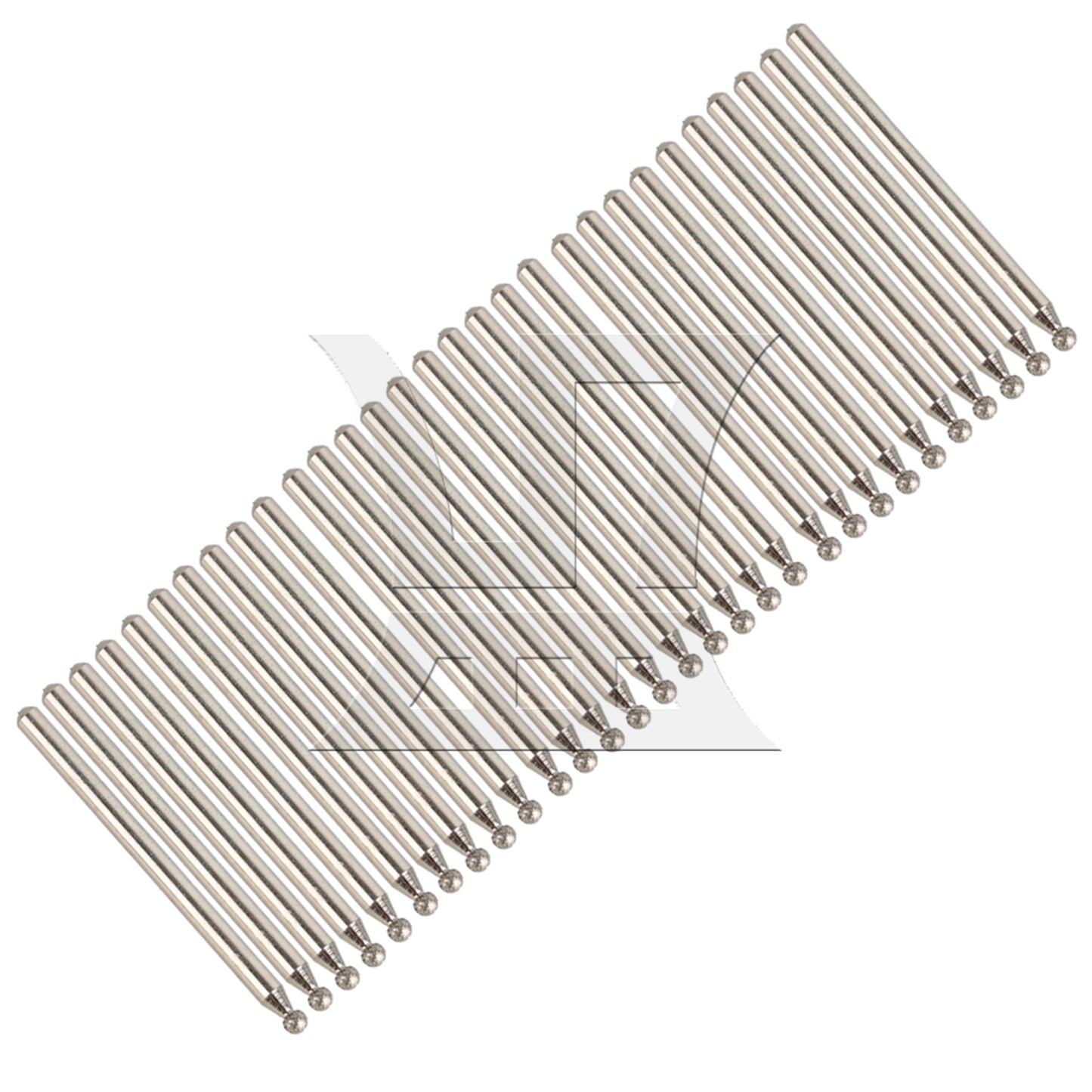 BQLZR 2.5mm Sphere Point Diamond Burr Glass Drill Bits for Rotary Tool