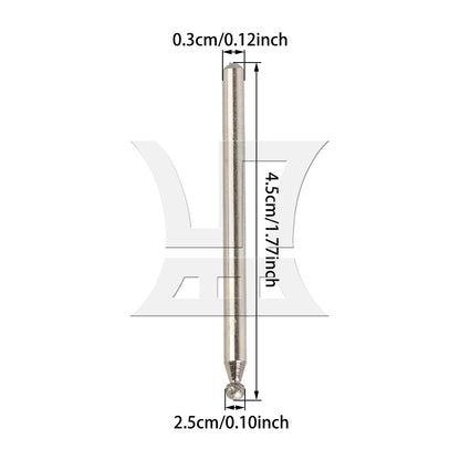 BQLZR 2.5mm Sphere Point Diamond Burr Glass Drill Bits for Rotary Tool