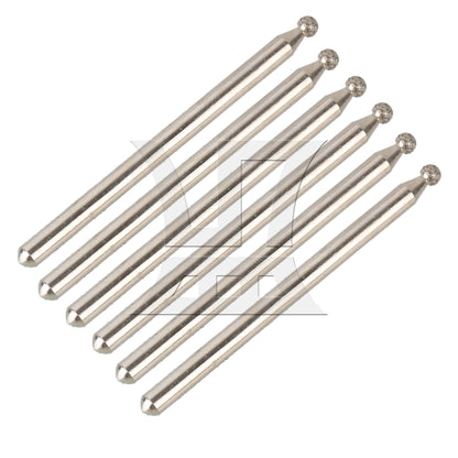 BQLZR 2.5mm Sphere Point Diamond Burr Glass Drill Bits for Rotary Tool