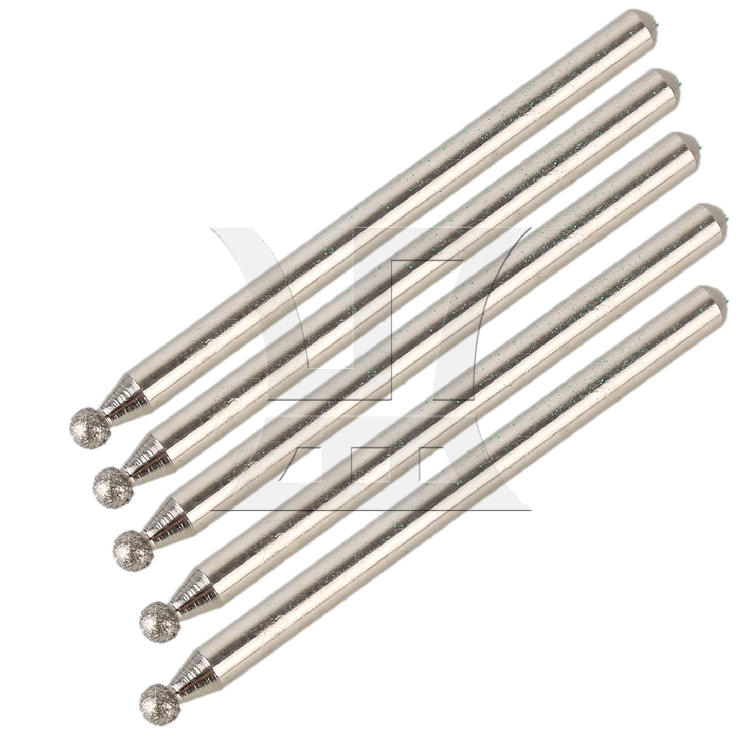 BQLZR 2.5mm Sphere Point Diamond Burr Glass Drill Bits for Rotary Tool