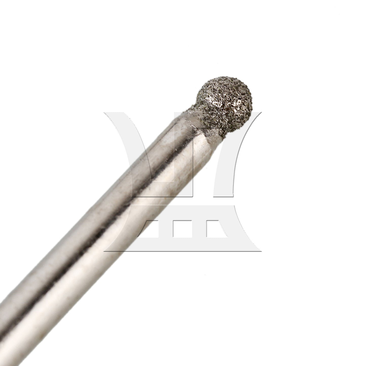 BQLZR 3mm Diamond Coated Rotary Sphere Point Burr Tipped Glass Drill Bit